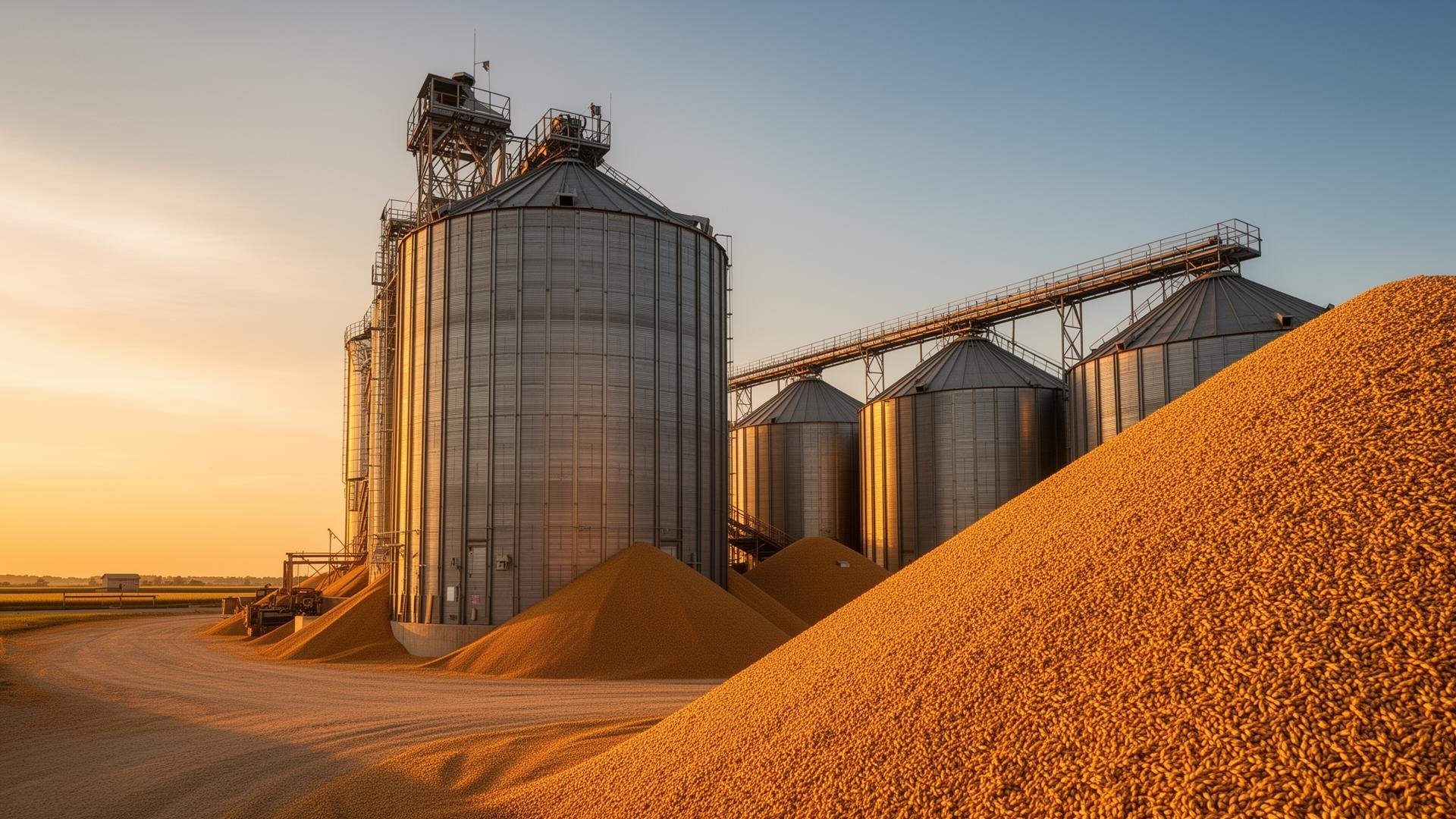 Agricultural commodities, logistics, and business trade imagery